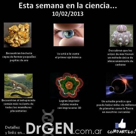 semana en ciencia Esta semana en ciencia   10 de febrero 2013