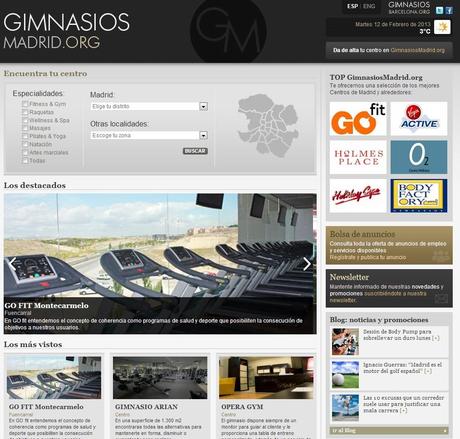 GimnasiosMadrid.org, no es solo un exclusivo buscador, es mucho más