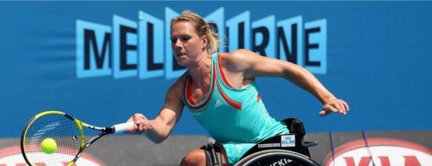 Esther Vergeer compite en el Open de Australia. Foto: abc.net.au