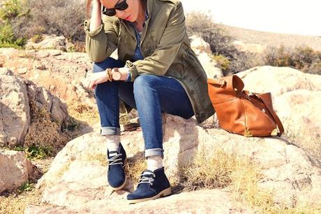 DENIM STRIPES DOTS PARKA… ready