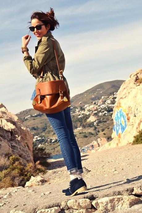 DENIM STRIPES DOTS PARKA… ready