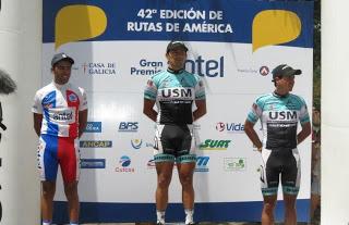 CICLISTA MAGALLÁNICO CRISTOPHER MANSILLA GANÓ LA TERCERA ETAPA DE LA VUELTA RUTAS DE AMÉRICA