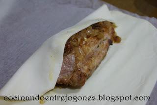 Solomillo Wellington con Salsa de Champiñon