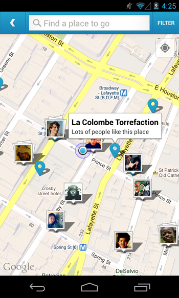 Foursquare actualiza su app para Android con mejoras para descubrir mejores lugares foursquare-map-android