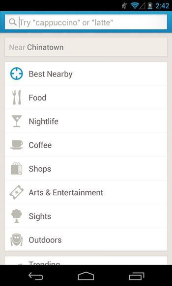 Foursquare actualiza su app para Android con mejoras para descubrir mejores lugares foursquare-search-android