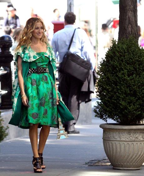 Actrices y vestidos de flores