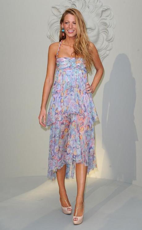 Actrices y vestidos de flores