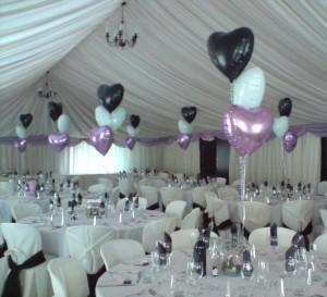 Una Boda en San Valentín Decoracion salon