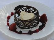 Semifrio chocolate blanco corazón cereza coulis frutos rojos