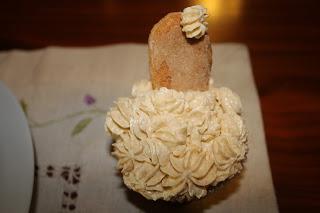 Cupcake con Buttercream de bizcochos Coral