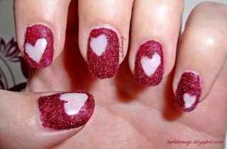 uñas terciopelo peluche paso a paso san valentin