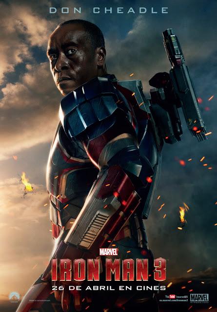 Don Cheadle presume de carrocería en 'Iron Man 3'