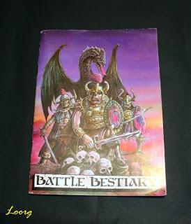 Portada del libro Battle Bestiary de la 2ª Edición de Warhammer Fantasy Battle