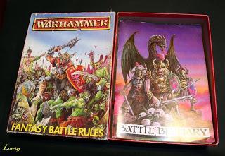 Contenido de la caja de la 2ª Edición de Warhammer Fantasy Battle
