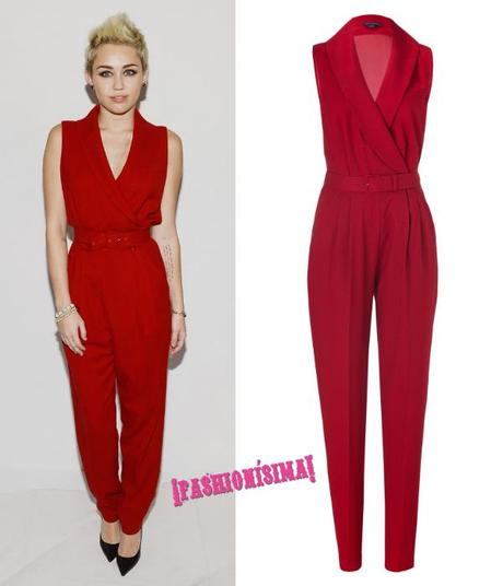 Miley Cyrus en el desfile de Rachel Zoe otoño-invierno 2013/14 en la NYFW