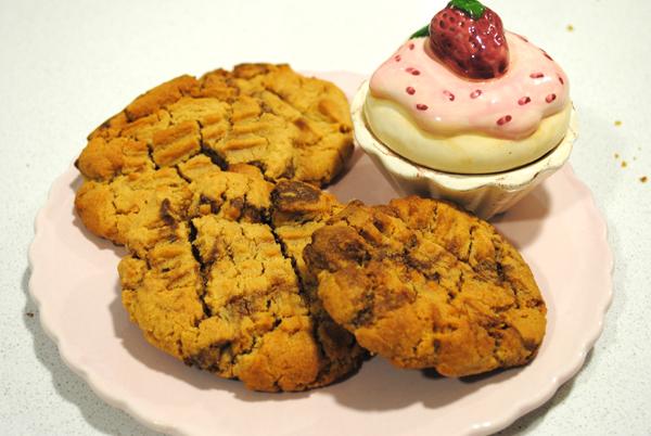Galletas de nutella y mantequilla de maní