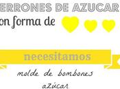 terrones azúcar corazón