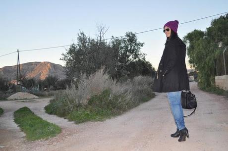 look: un toque morado