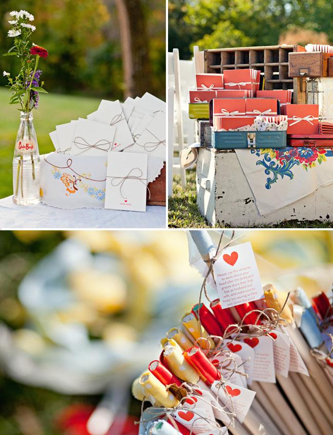 Una boda tipo picnic en un granero