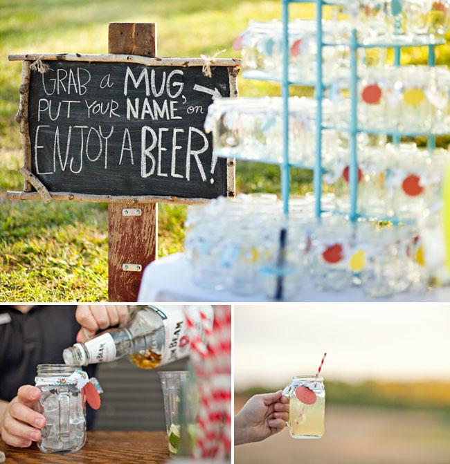 Una boda tipo picnic en un granero