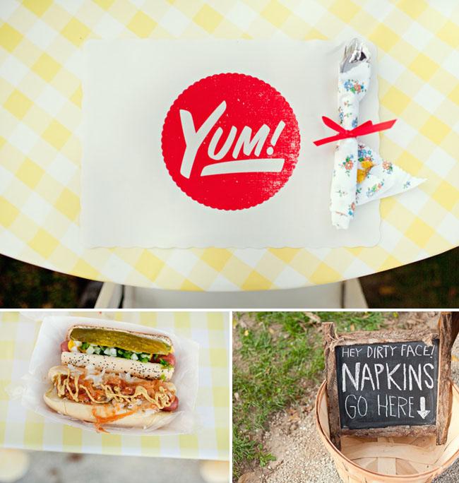 Una boda tipo picnic en un granero