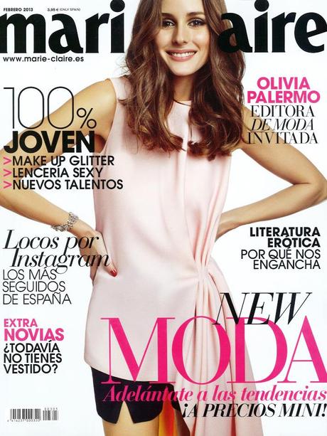 OliviaMC7 Olivia Palermo Stars in Marie Claire Spain February 2013 Cover Shoot by Nacho Alegre