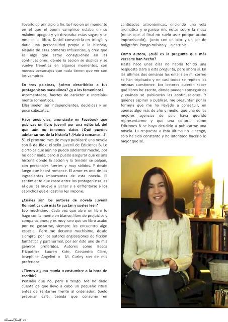 Estamos en Portada para RomanTica'S nº 22 con María Martínez, la gran apuesta de B de Blok