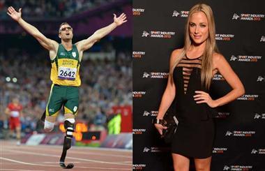 Reeva Steenkamp y Oscar Pistorius