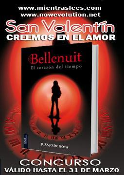 Celebra San Valentín a lo GRANDE con Nowevolution y Mientras Lees. «Deja que el ángel oscuro te lleve por el amor y el tiempo» Cartel