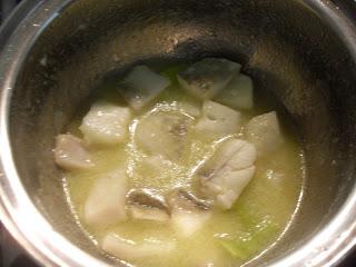 Garbanzos marineros a los dos pimientos