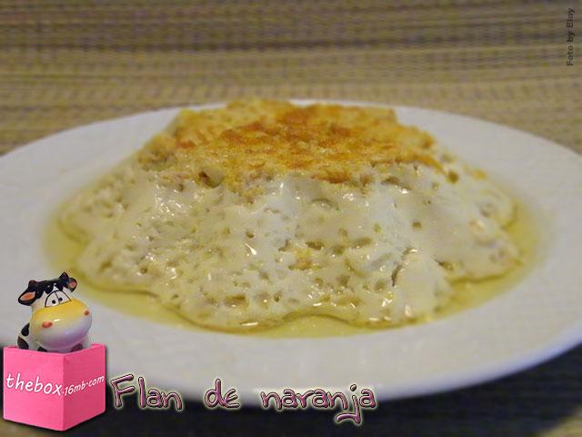 Flan de naranja