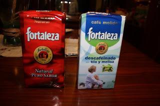 que hay en la caja... Cafe fortaleza