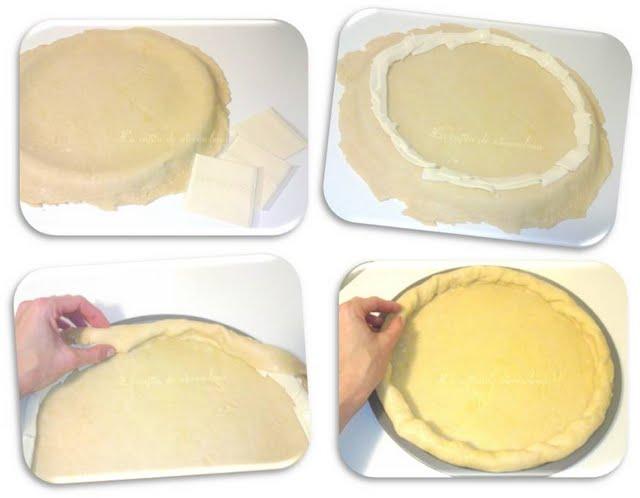 Rolling pizza pesto con setas y rúcula