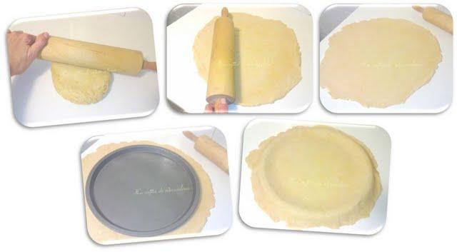 Rolling pizza pesto con setas y rúcula