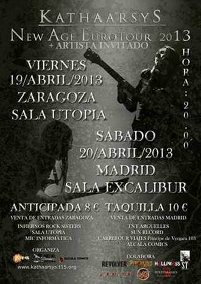 KATHAARSYS EN ZARAGOZA Y MADRID