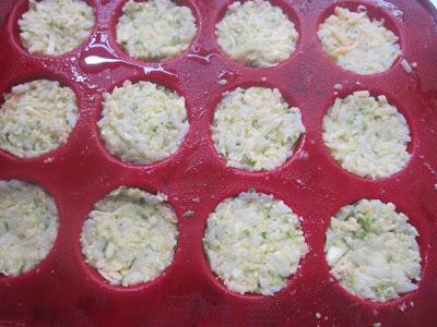 Bocaditos de zucchini, arroz y queso