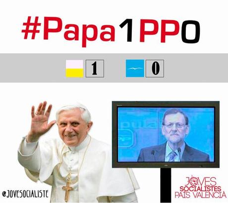 Las imágenes que ha generado la renuncia del papa