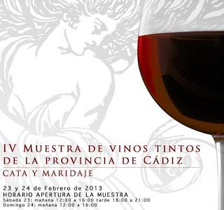 IV Muestra de Vinos Tintos de la Provincia de Cádiz...calentando motores