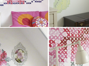 Decorar pared punto cruz