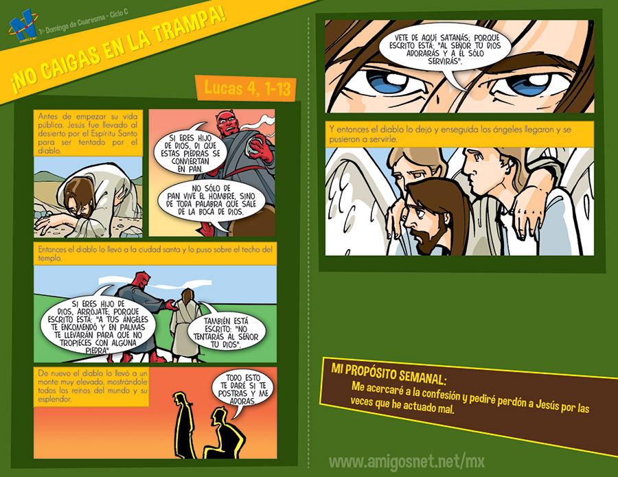 EVANGELIO DOMINICAL EN CÓMIC: (I CUARESMA) 17 DE FEBRERO 2013