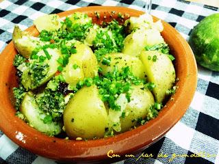 Patatas-pesto-anchoas