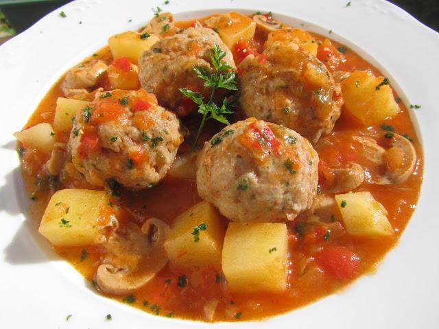 Albóndigas a la jardinera