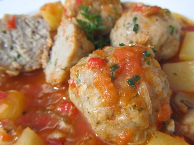 Albóndigas a la jardinera