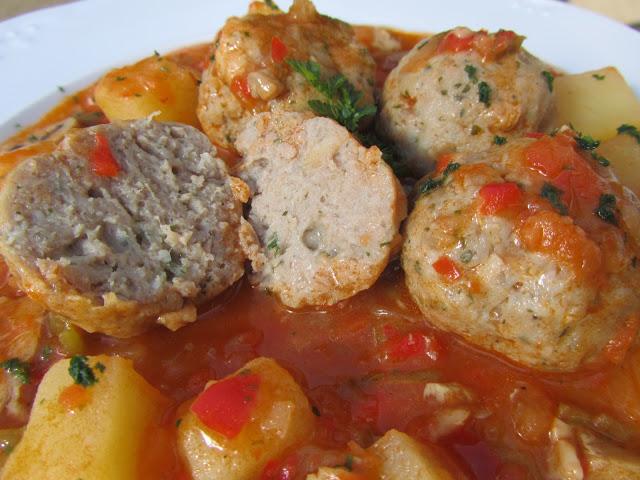 Albóndigas a la jardinera