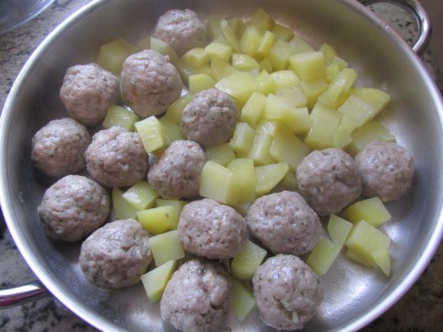 Albóndigas a la jardinera