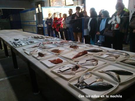 Subasta de pescado en la lonja de El Campello
