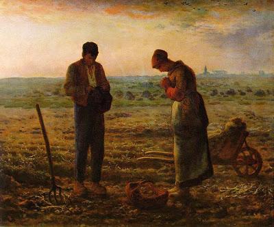 El Angelus, Jean François Millet (1859).