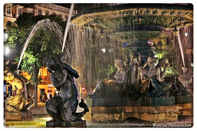 Lisboa da noite: de la Plaza del Comercio a la Plaza del Rossío
