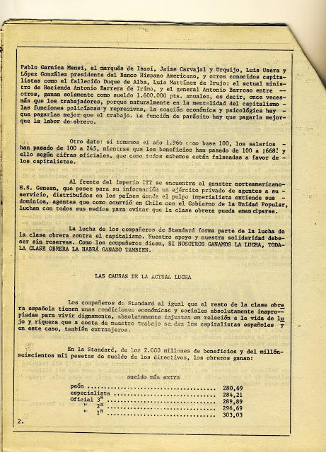En aquellos tiempos... Febrero de 1974