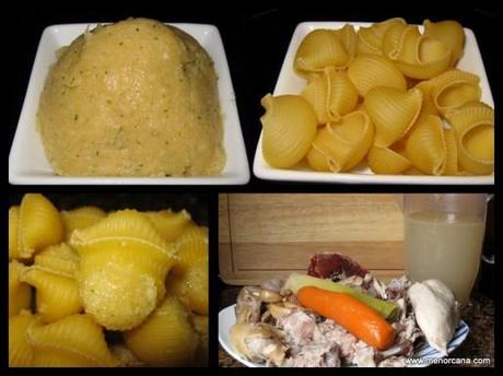 SOPA DE GALETS RELLENOS